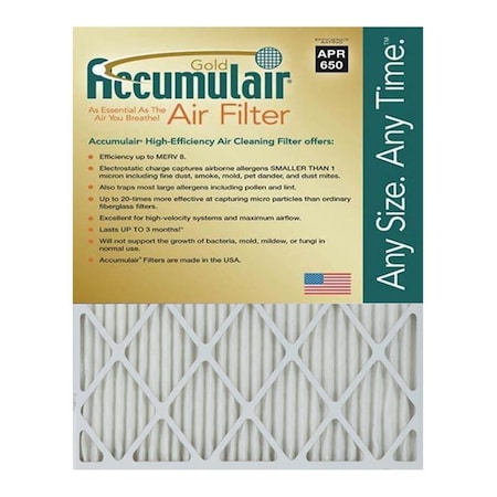 Accumulair Accumulair FB24X24X6N Gold 6 . Filter; Pack Of 2 FB24X24X6N